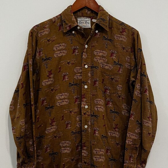 Sabré Room "Varsity Shop - Dallas" Western Style Button Down - Picture 1 of 2